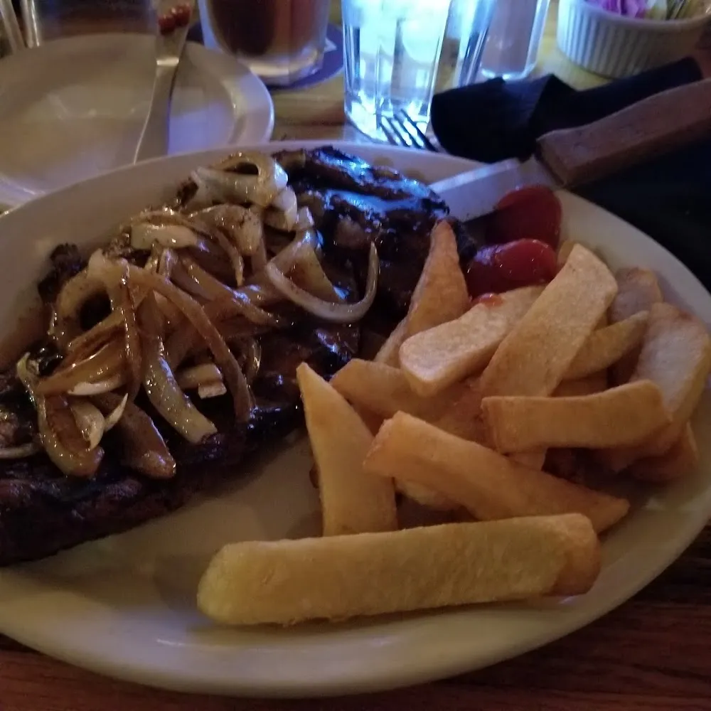 Honey Garlic Glazed Rib Eye w Steak Fries